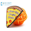 Fashion design custom metal zinc alloy die casting green soft enamel leaf lapel pin for kids